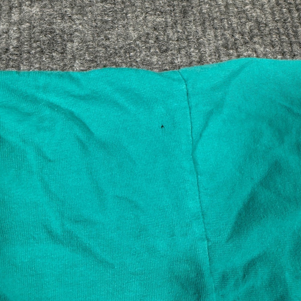 Vintage Walt Disney World Mickey Character Letter Spell Out Teal Graphic Tee Y2K - Picture 4 of 8